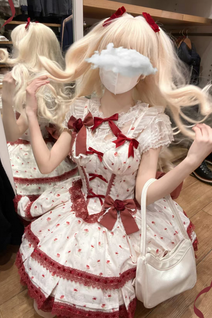 ローズスイートピュアプリンセスドレス+シアーインナー