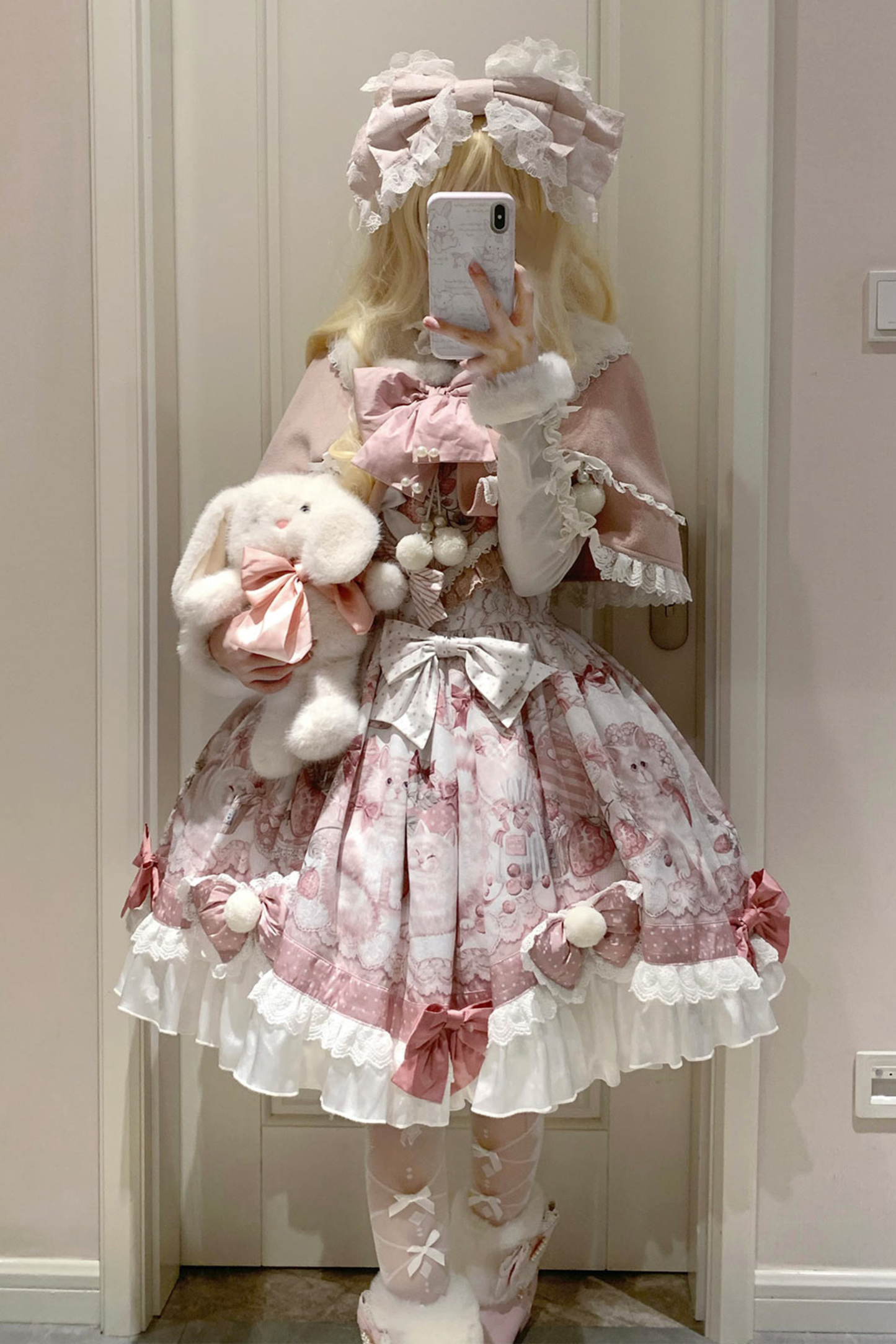 スイートキャットプリンセスロリータドレス+ショール