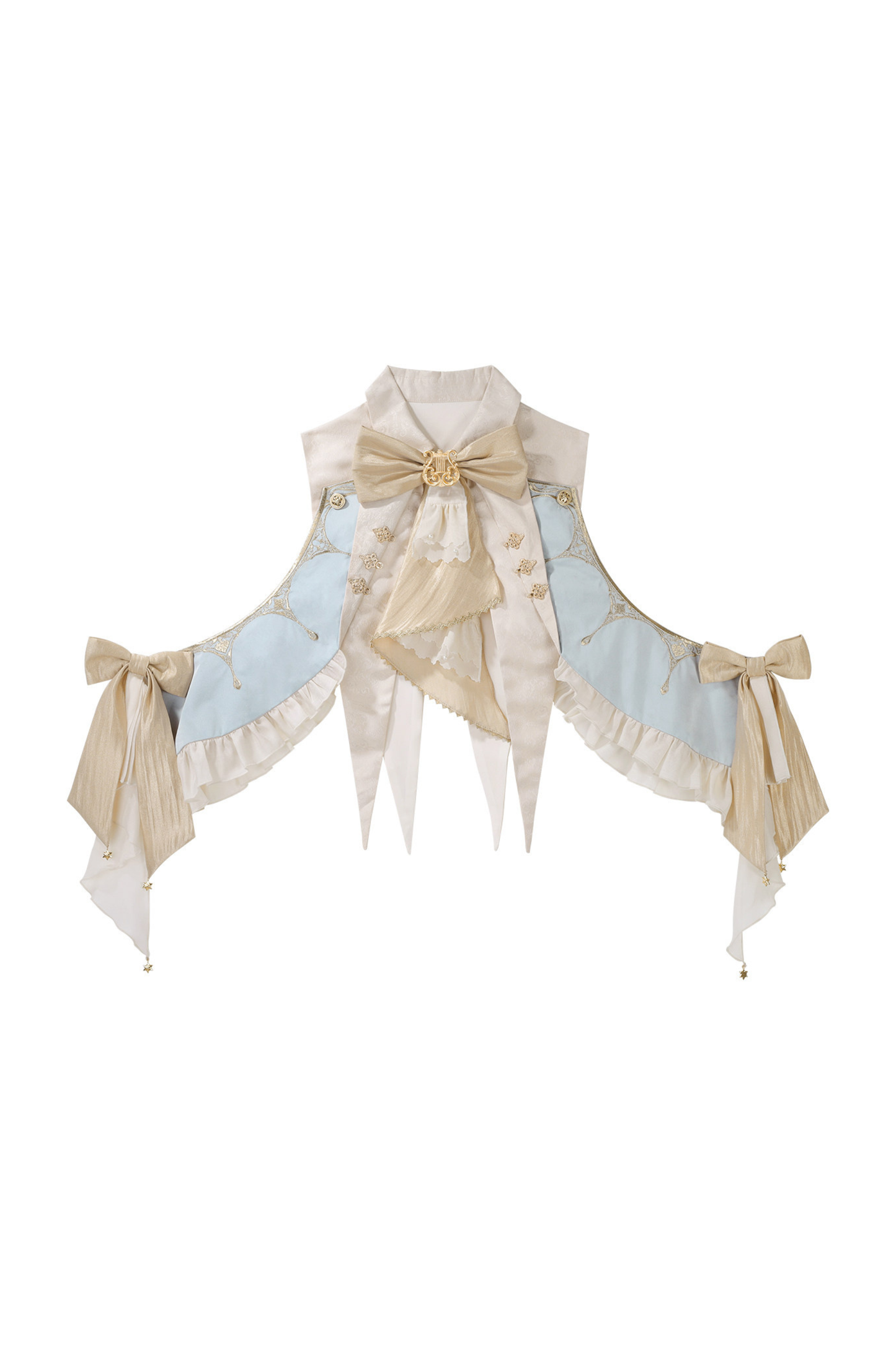 フェアリーテイルプリンスロリータトップス+パンツ+フェイクカラー