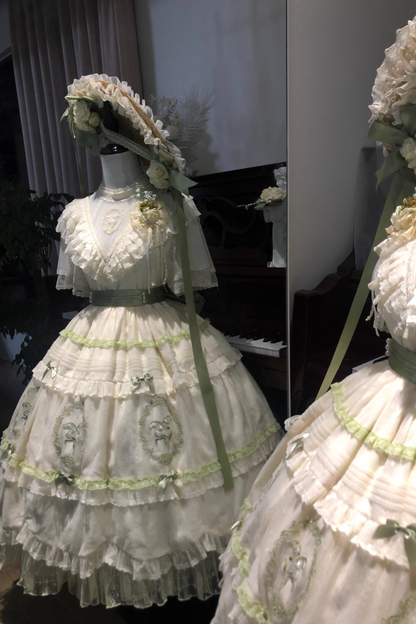 Lily Forest Ever Dress + Flower + Flat Cap + Clip