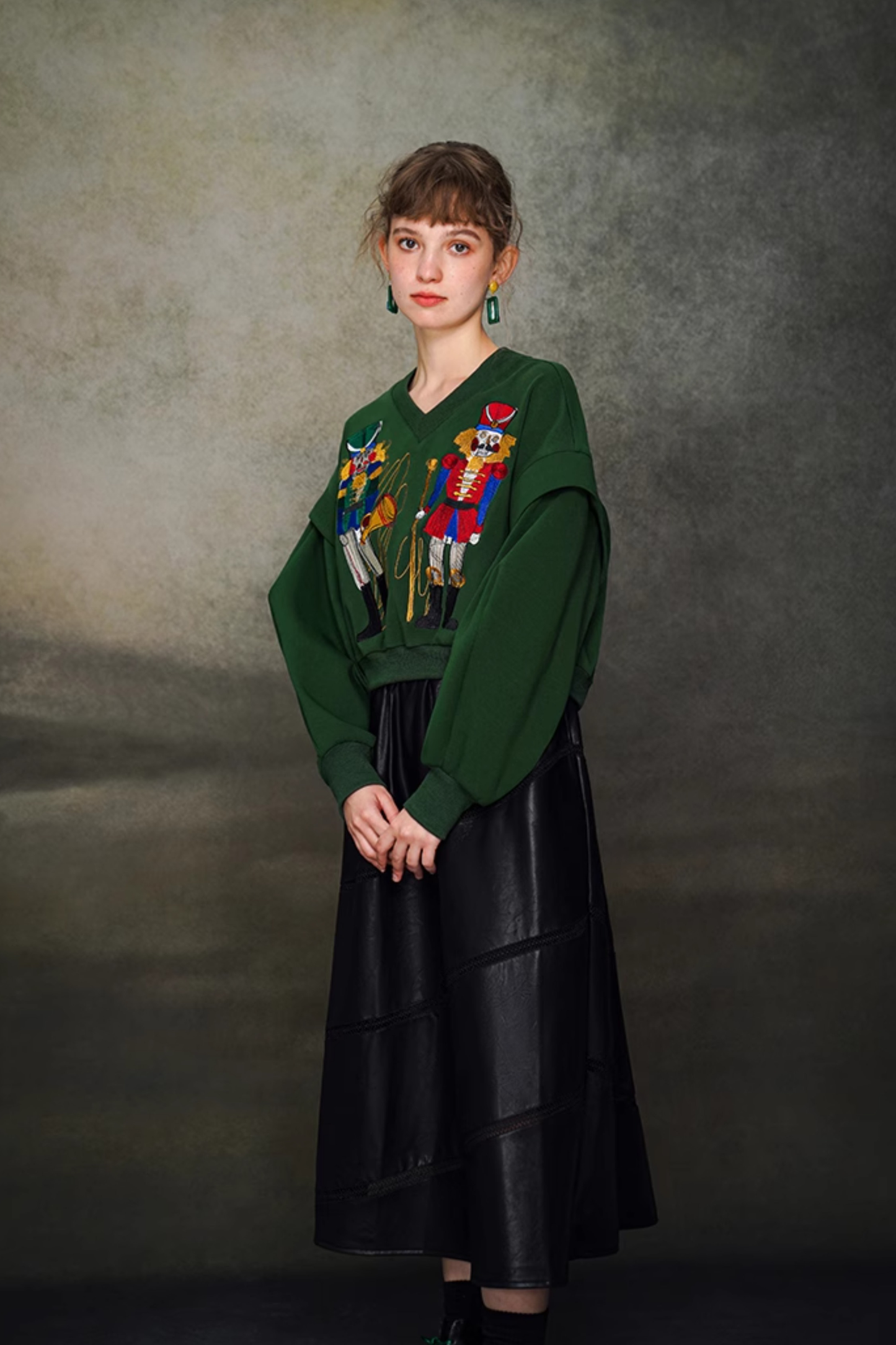 Retro Toy Wide V-Neck Top