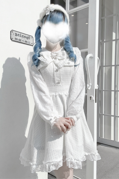 Doll World Ribbon Tweed Dress