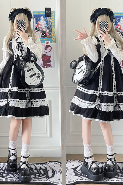 Dark Pop Color Blocking Crossbody Bag