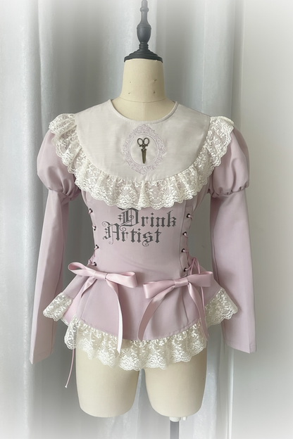 ドローストリングゴシックスイートトップス+ケーキスカート