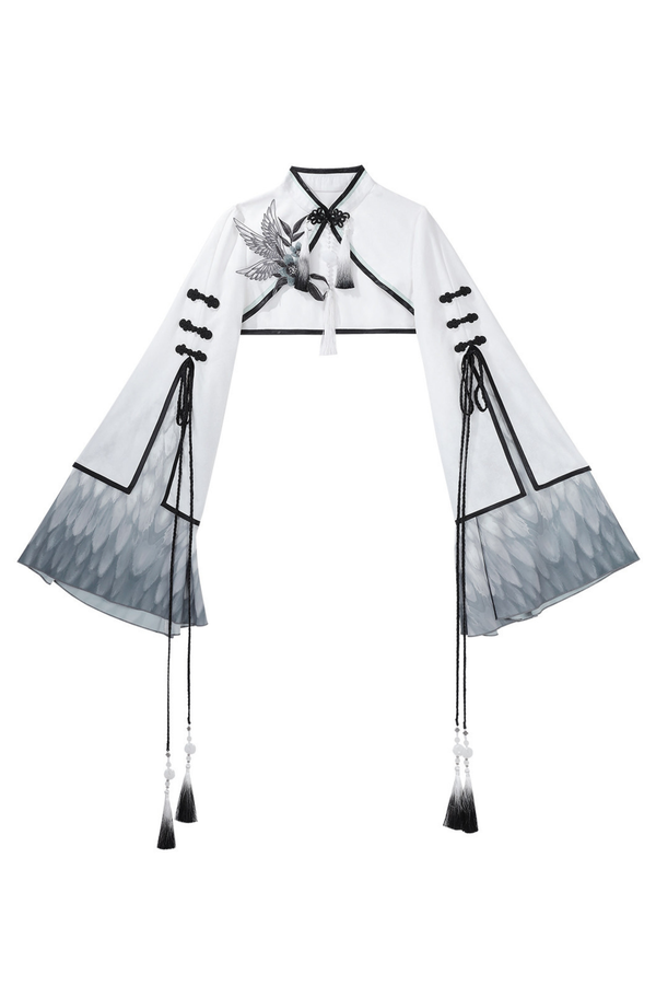 チャイナビッグスリーブケープ+シャツ+ロングスカート+ウエストベルト+チャイナトップス+スカート+キャミソールドレス+レッグウォーマー