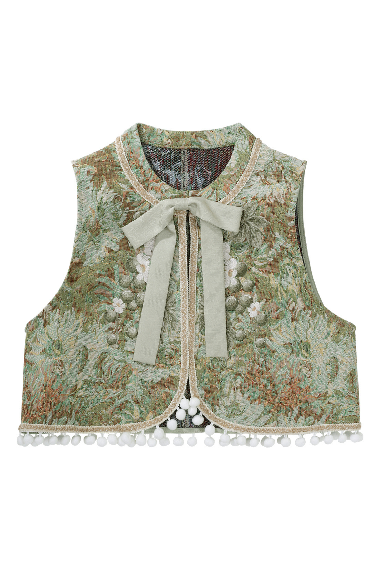 Forest China Vest + Blouse + Skirt