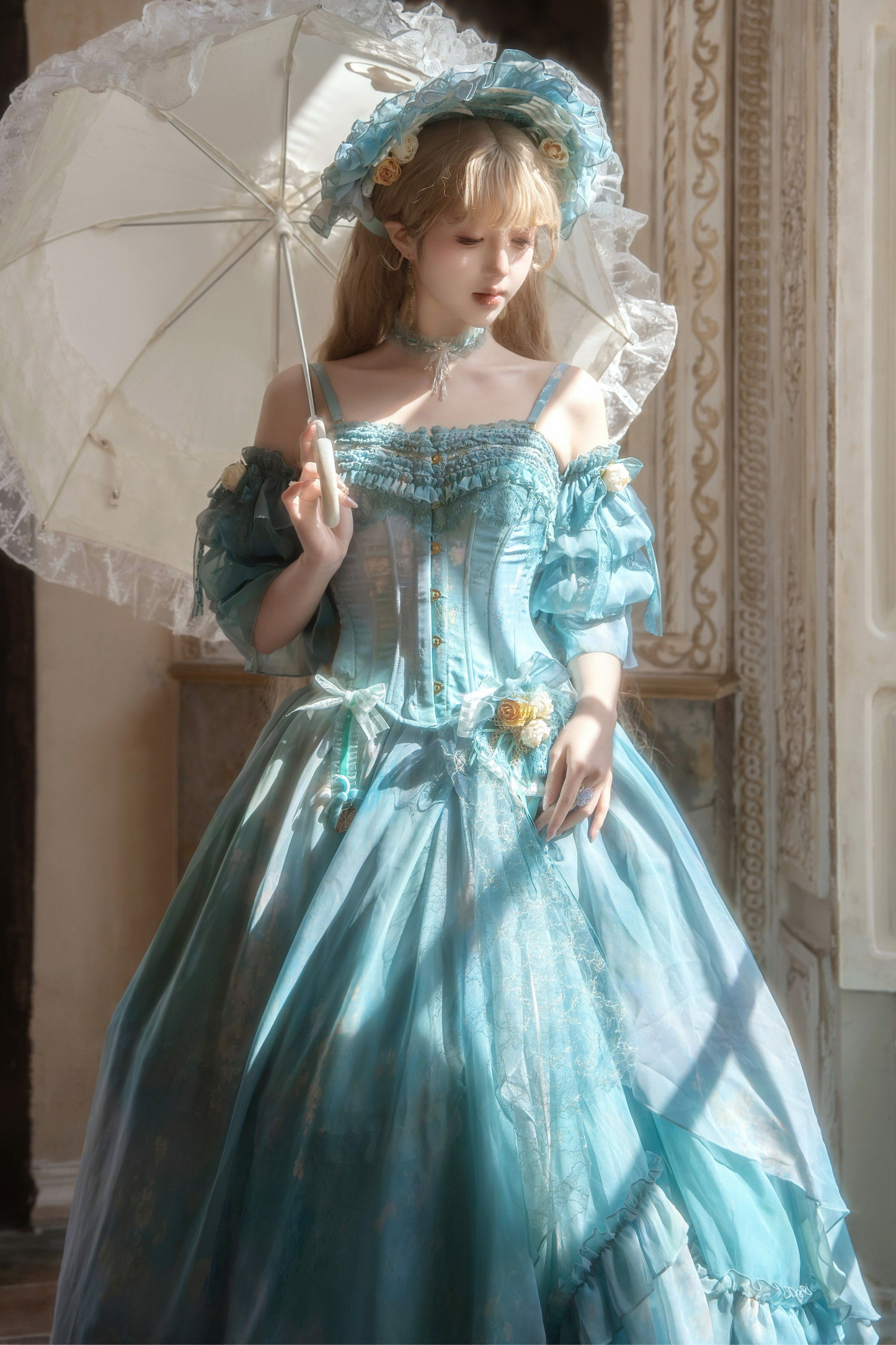 【3月19日予約締切】シルビアトップス+フレアスカート+ハット+スリーブ+ネックレス