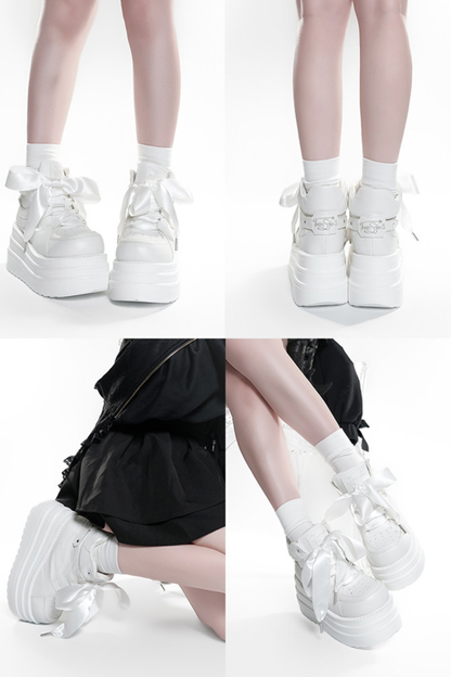 Wing-Shaped Platform Shoes
