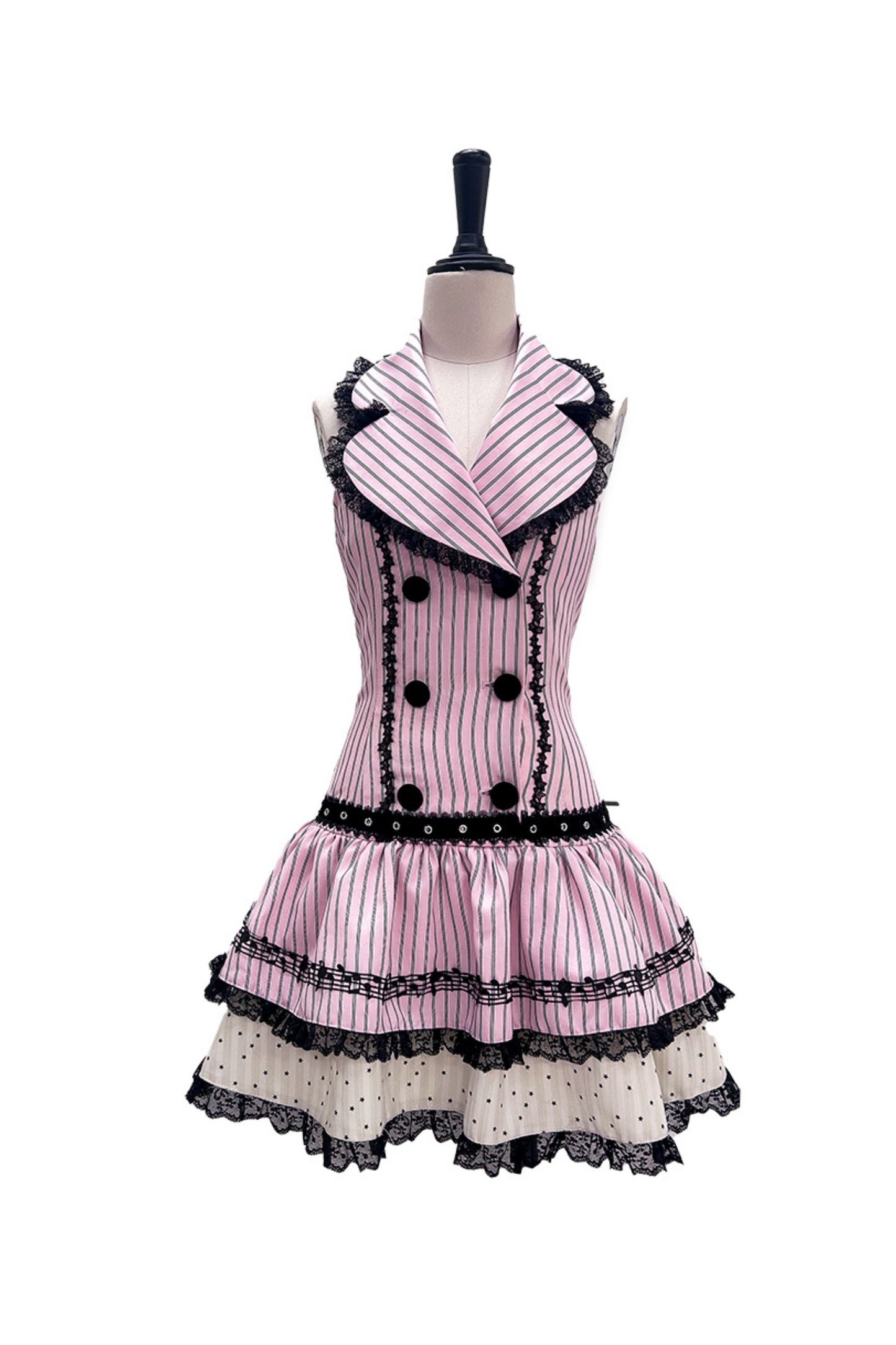 アーシーストライプドパフォーマンスドレス