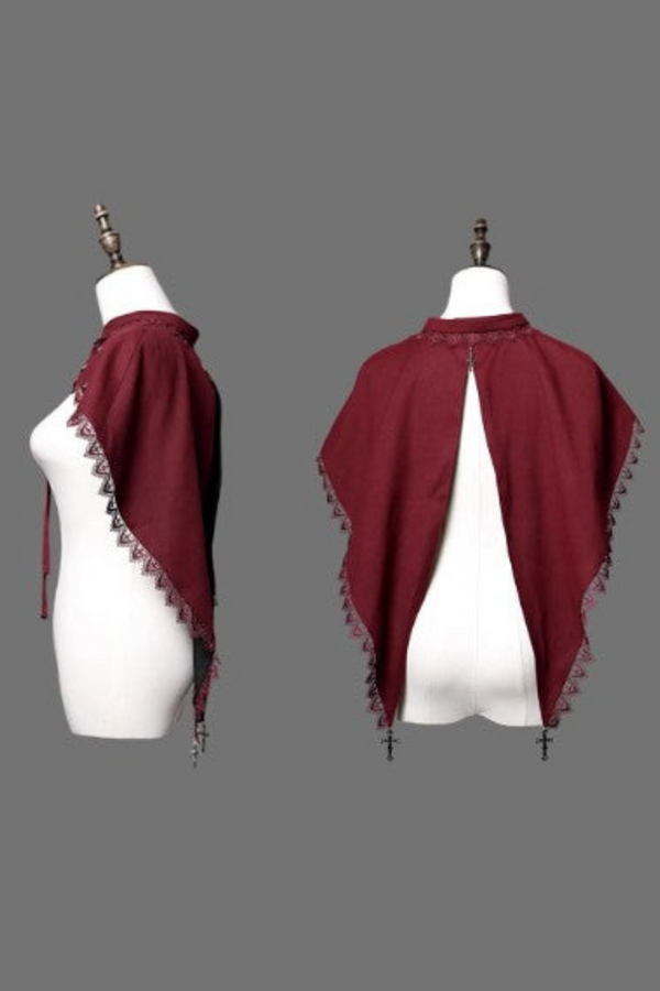 [Reservations] Wolf Hunter Series Gothic Cloak Halter Ribbon Dress Suit