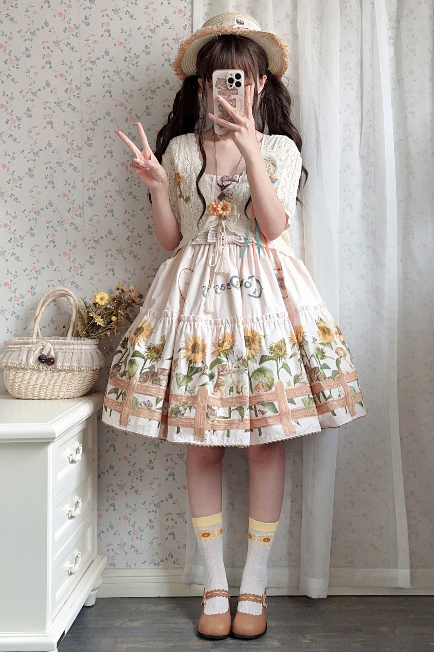 ひまわりドロップロリータセット