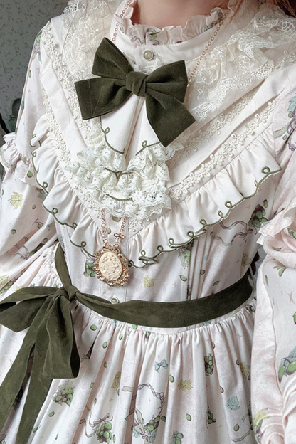 ワイナリーレトロベアロリータドレス