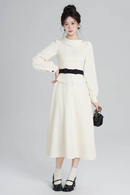 エレガントアプリコットウインタードレス