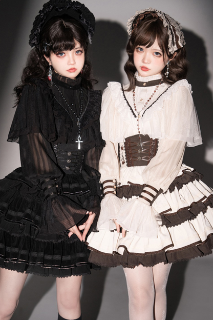 【予約商品】ロリータシャツ+フィッシュボーンスカート