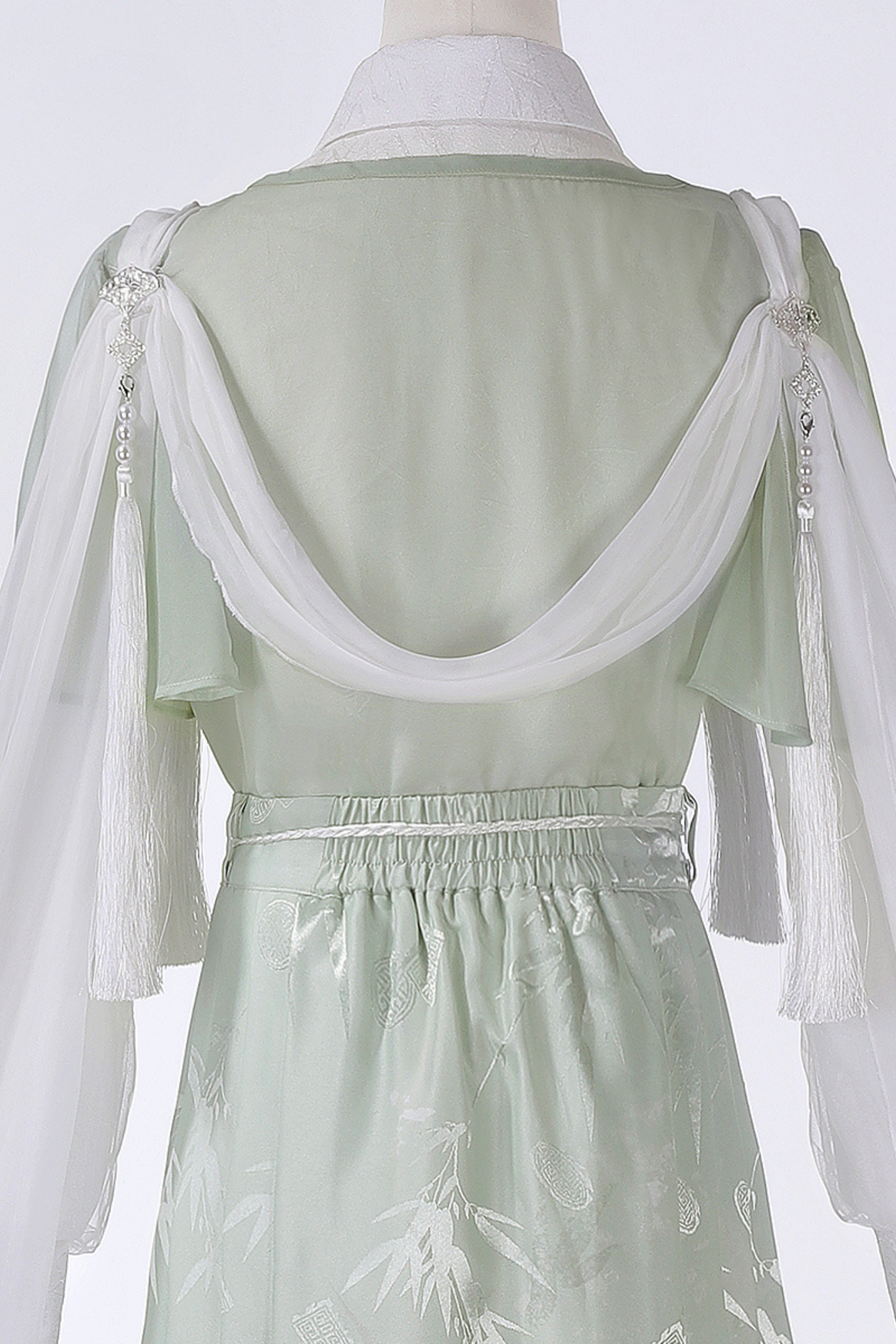 Forest Roman China Top + Outerwear + Skirt