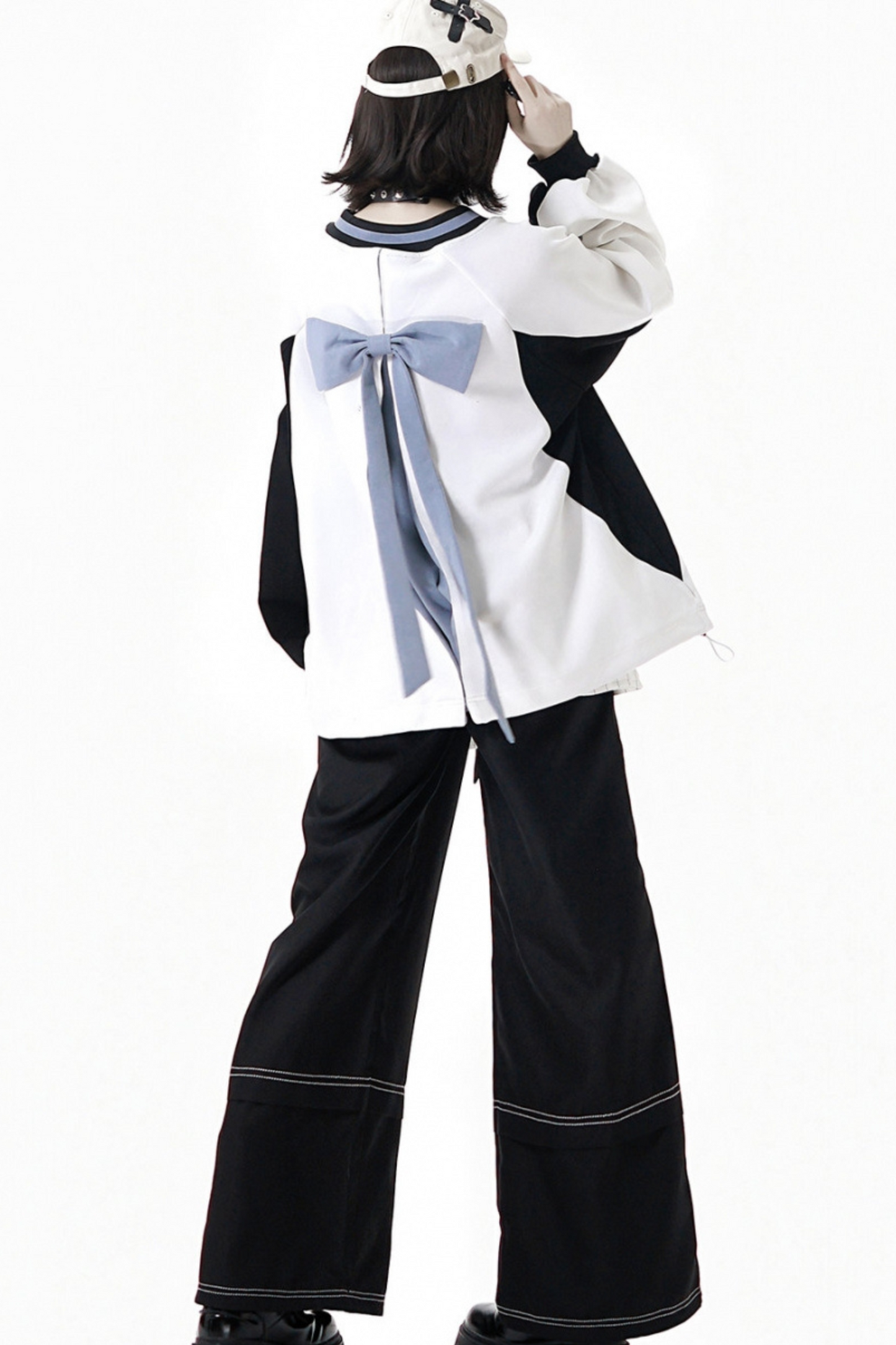 モードスタイルスウェット+ウエストスカート+パンツ+シャツ