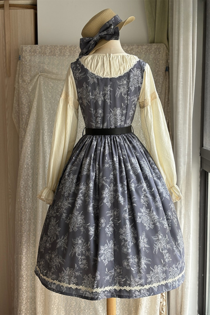 スケッチワイルドローズエレガントロリータドレス