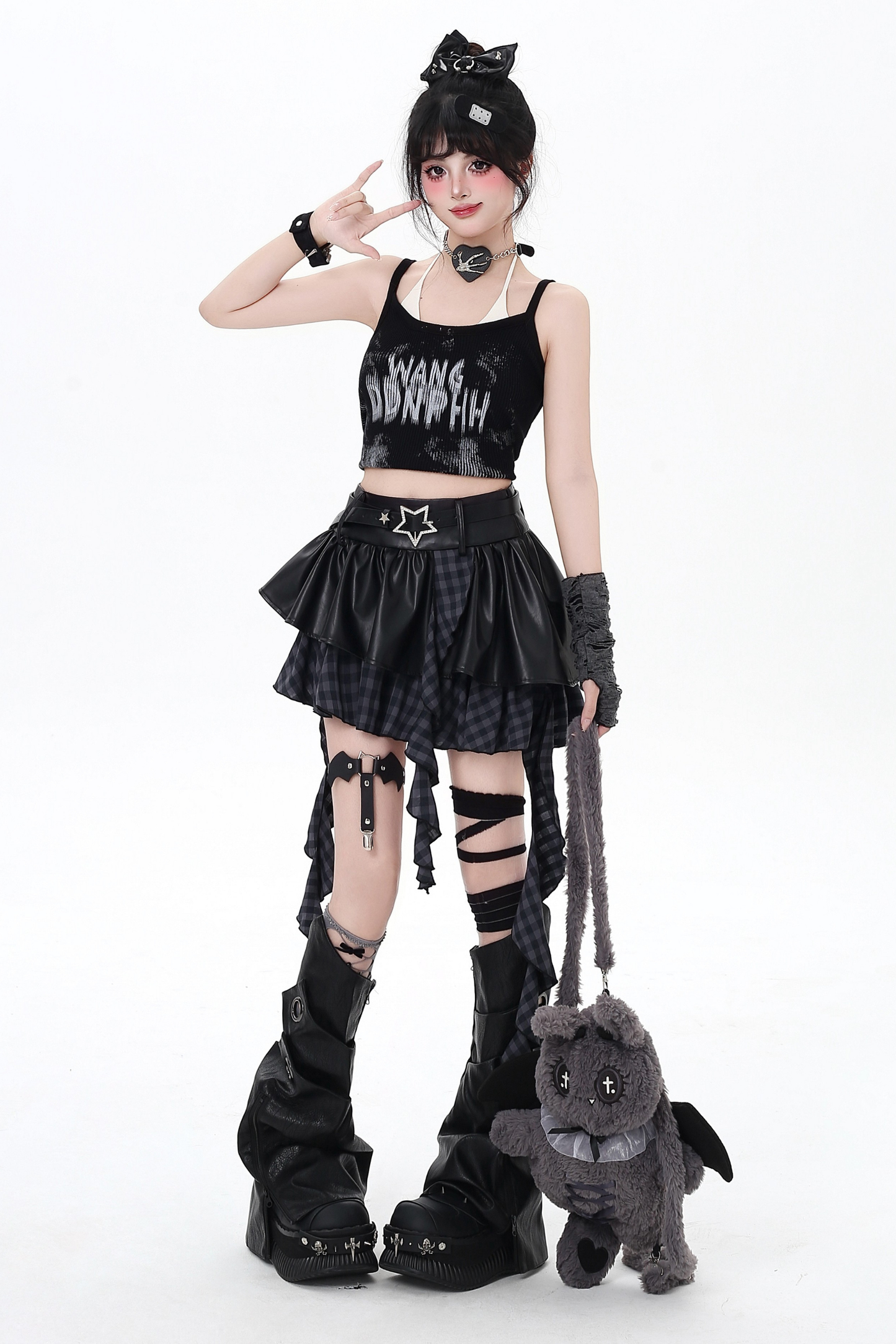 アシメティアード地雷スカート