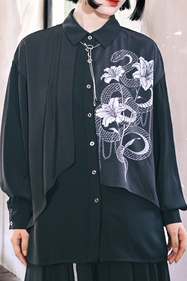 Double Layer Snake China Shirt