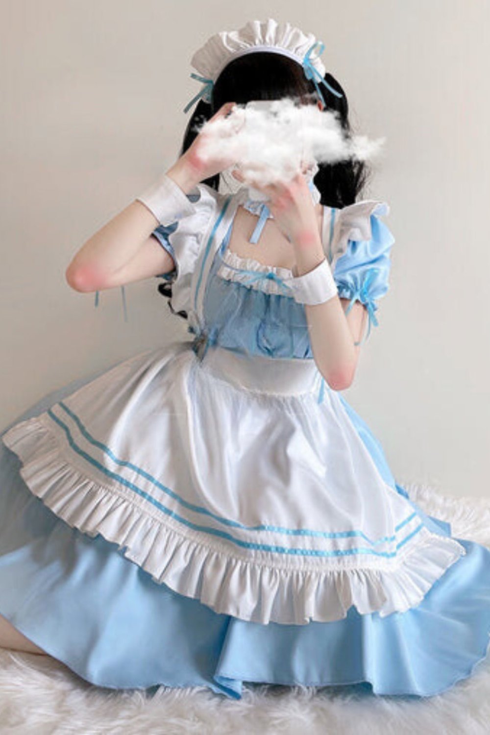 Powder Blue Alice Made Dress Set