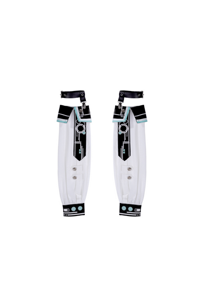 [Reservation Product] Machine Warrior Lolita Technology Printed Dress + Sleeve + Bunny Ear Cutucha