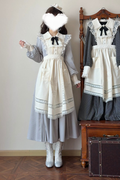 레트로 로리타 원피스 + 앞치마