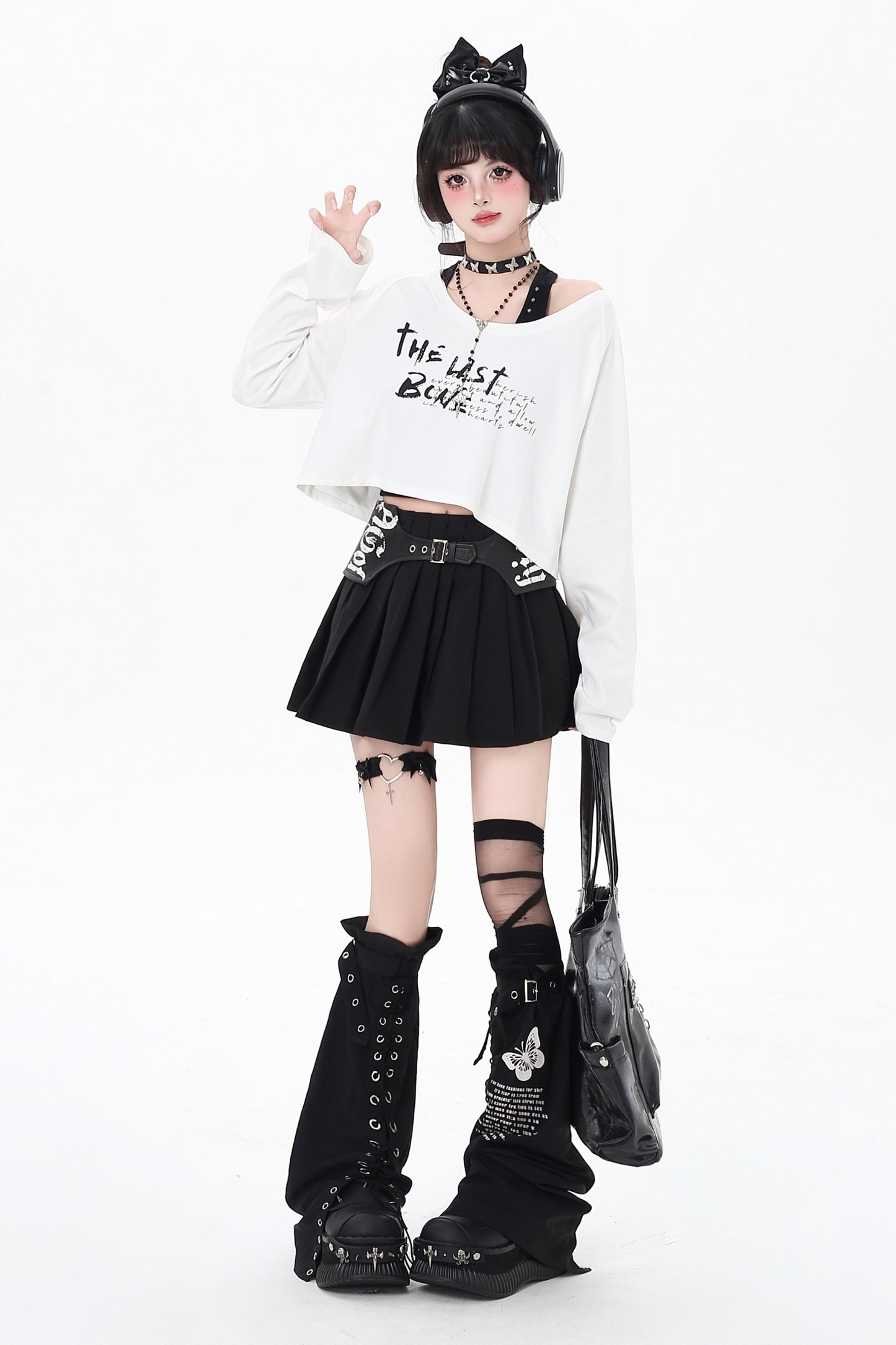 オフショルダークールツーピーストップス