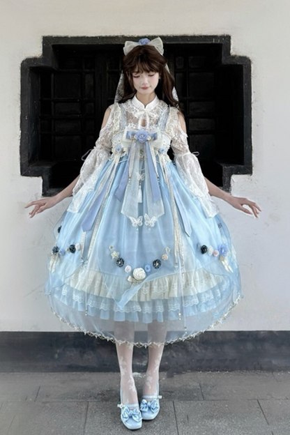 Fairy Floral China Tulle Ribbon Dress