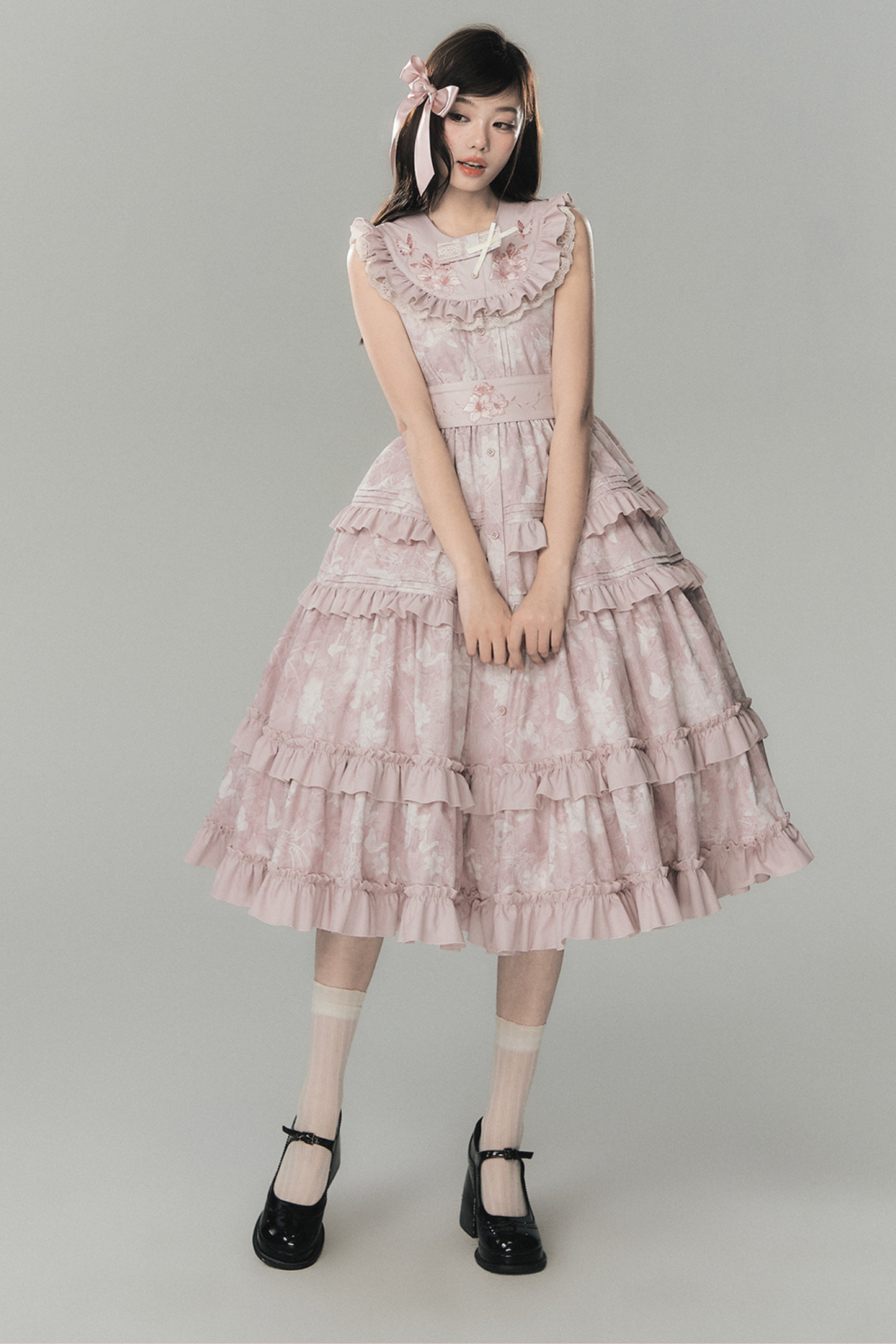 ラブリーロリータベストドレス+トップス+ベルト