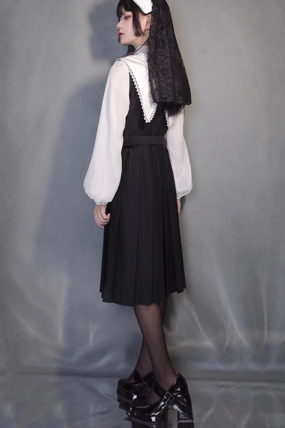ゴシックスクールマント＋トップス＋ベストドレス