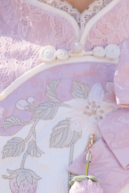 ストロベリースイートチャイナノースリーブドレス