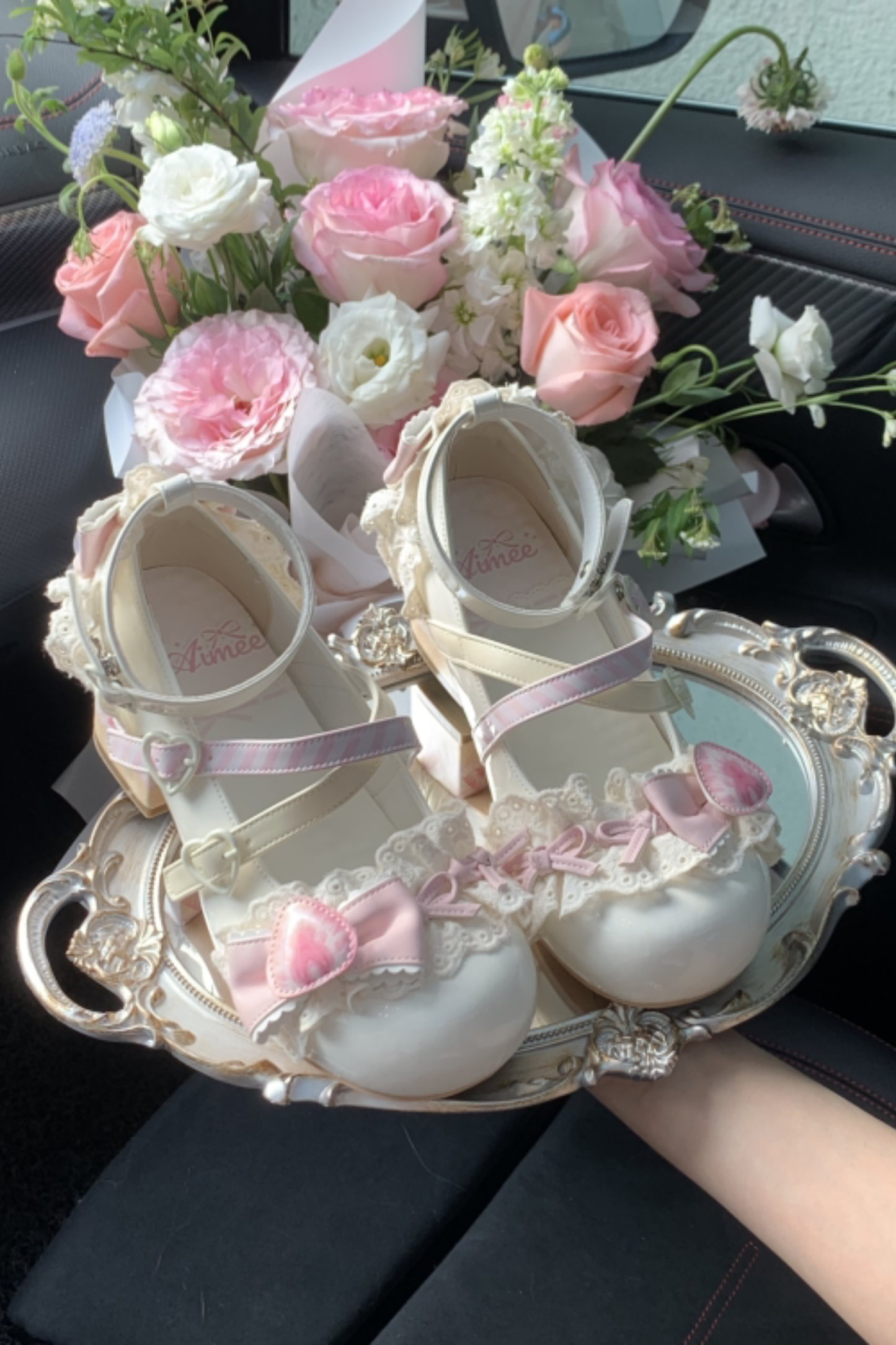 ストロベリーロリータメリージェーンシューズ