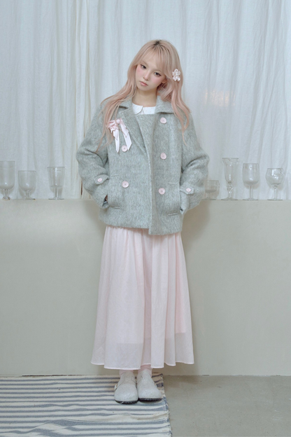 Sweet Double-Breasted Short Coat