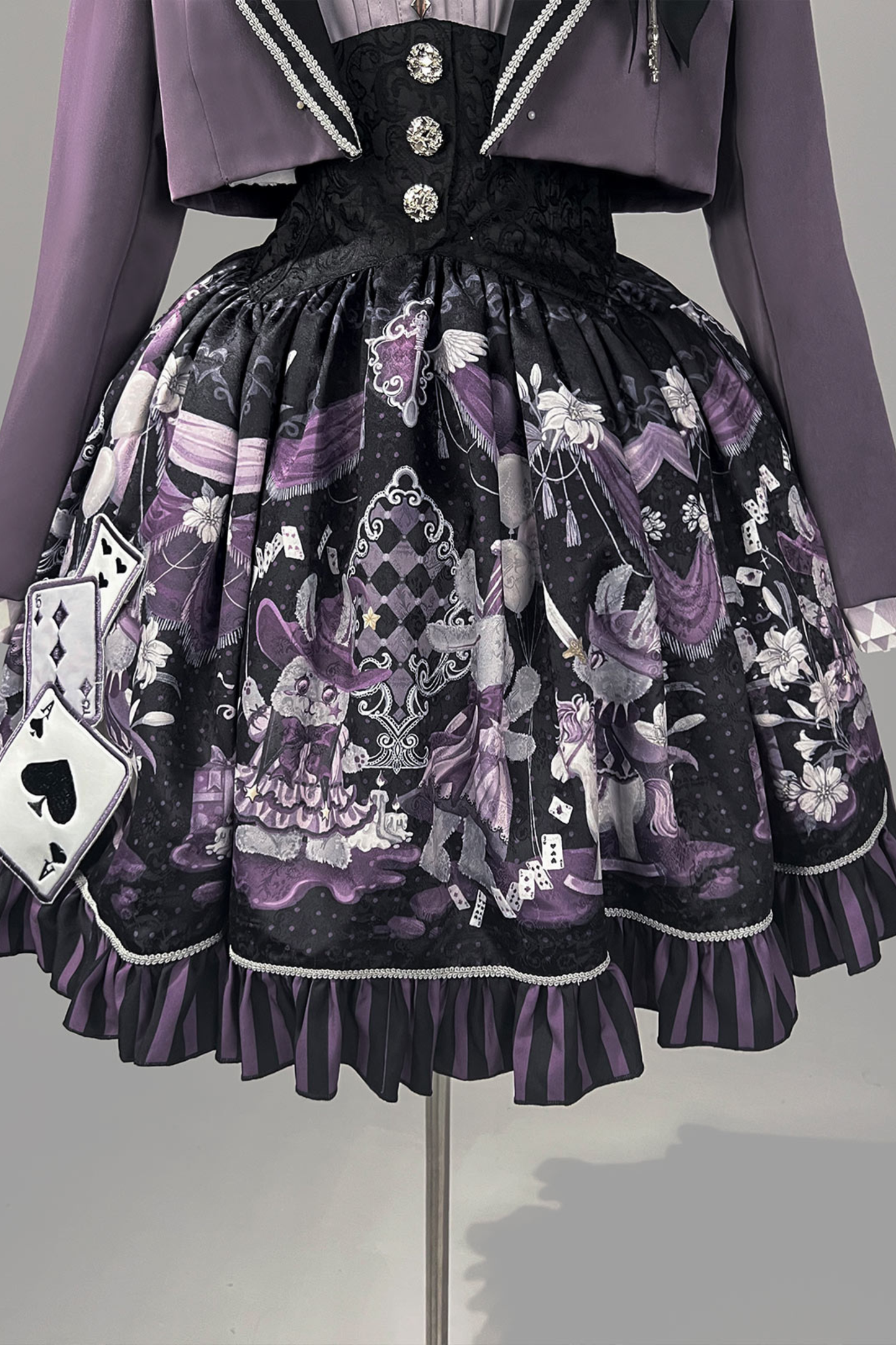 ナイトアリスマジックシアターロリータスカート+シャツ+ショートジャケット