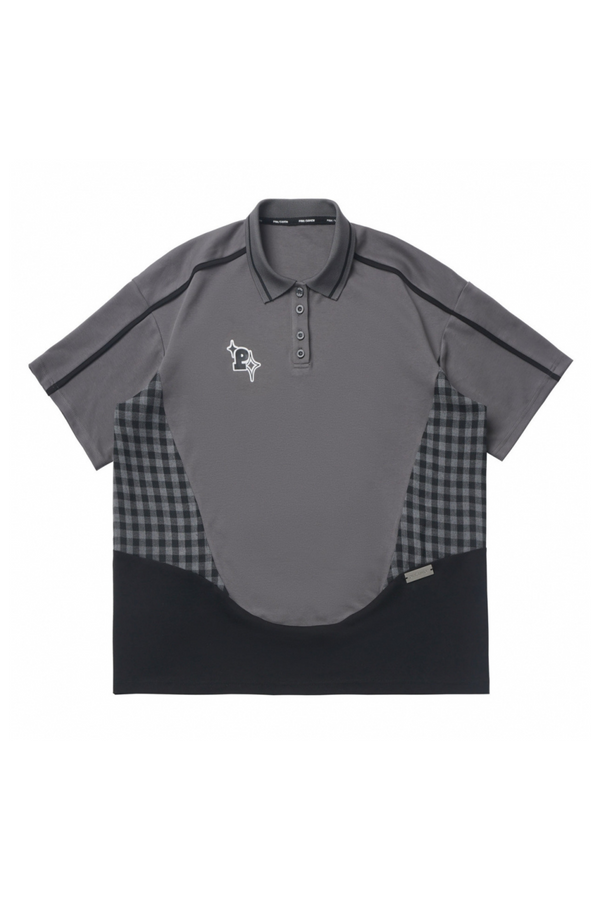 Mode Check Top + Skirt + Casual Wide Pants