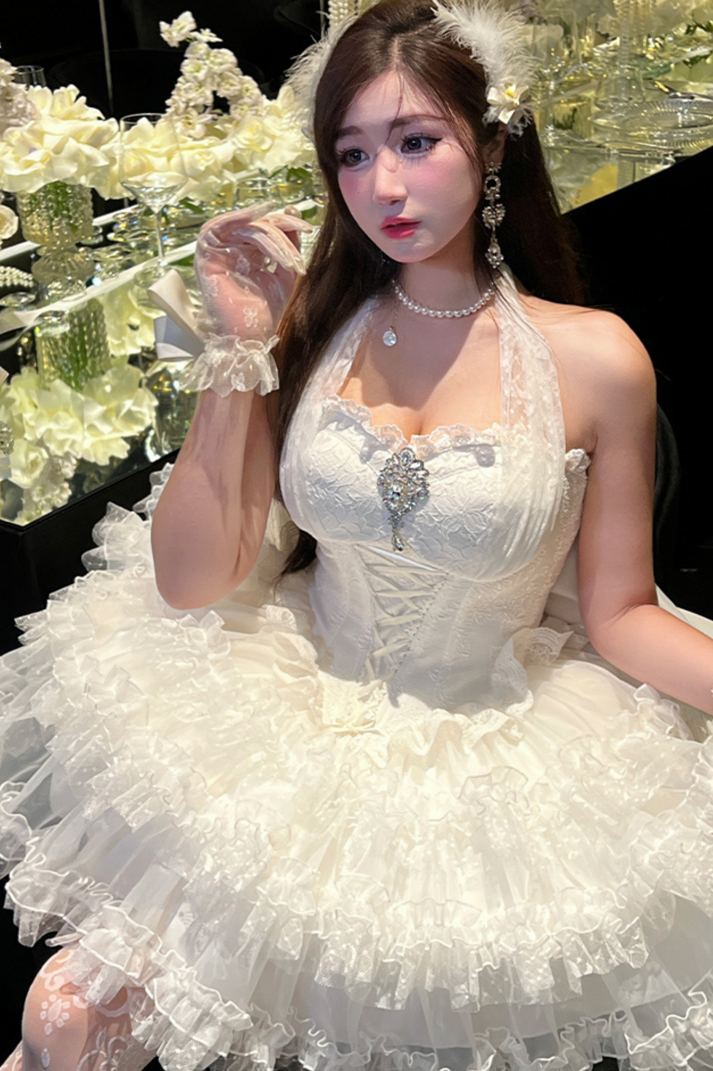 White Moonlight Mini Dress