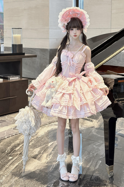 Sweet Fishbone Waist Lolita Dress