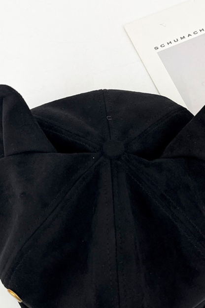 Retro Suede Cat Ear Beret