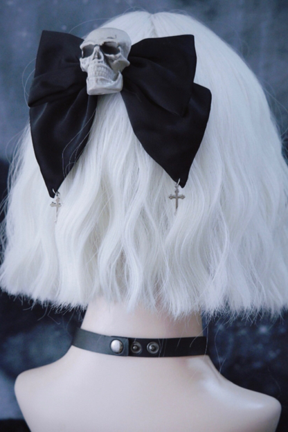 スカルリボンヘアーアクセサリー