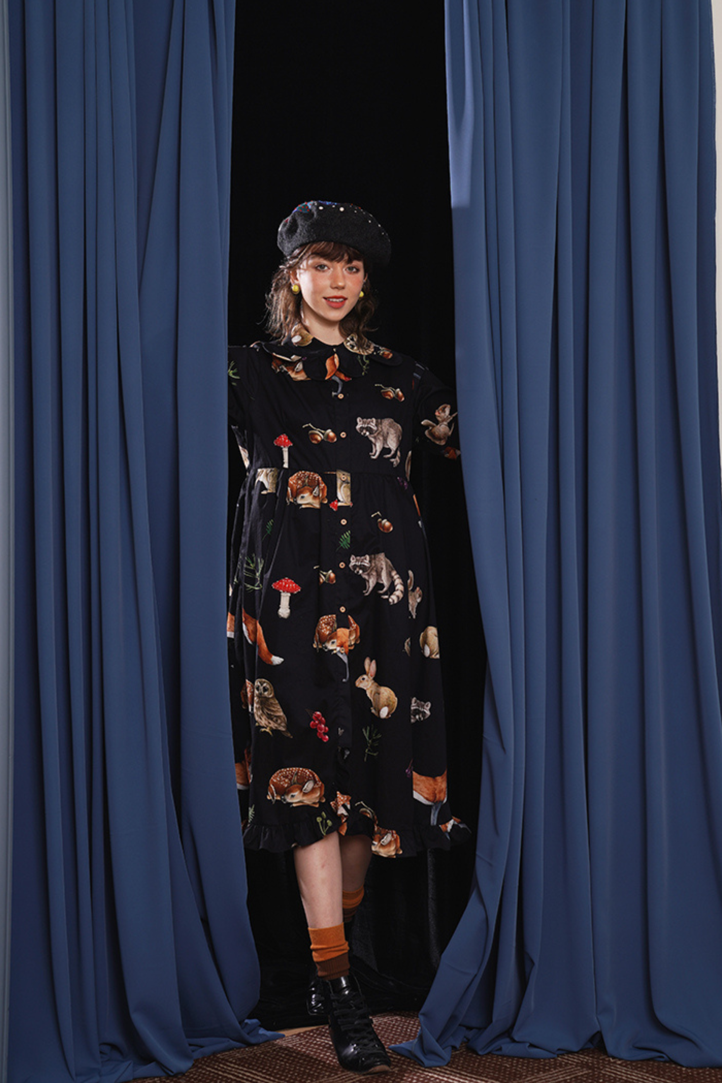 Animal Print Classic Art Style Loose Dress