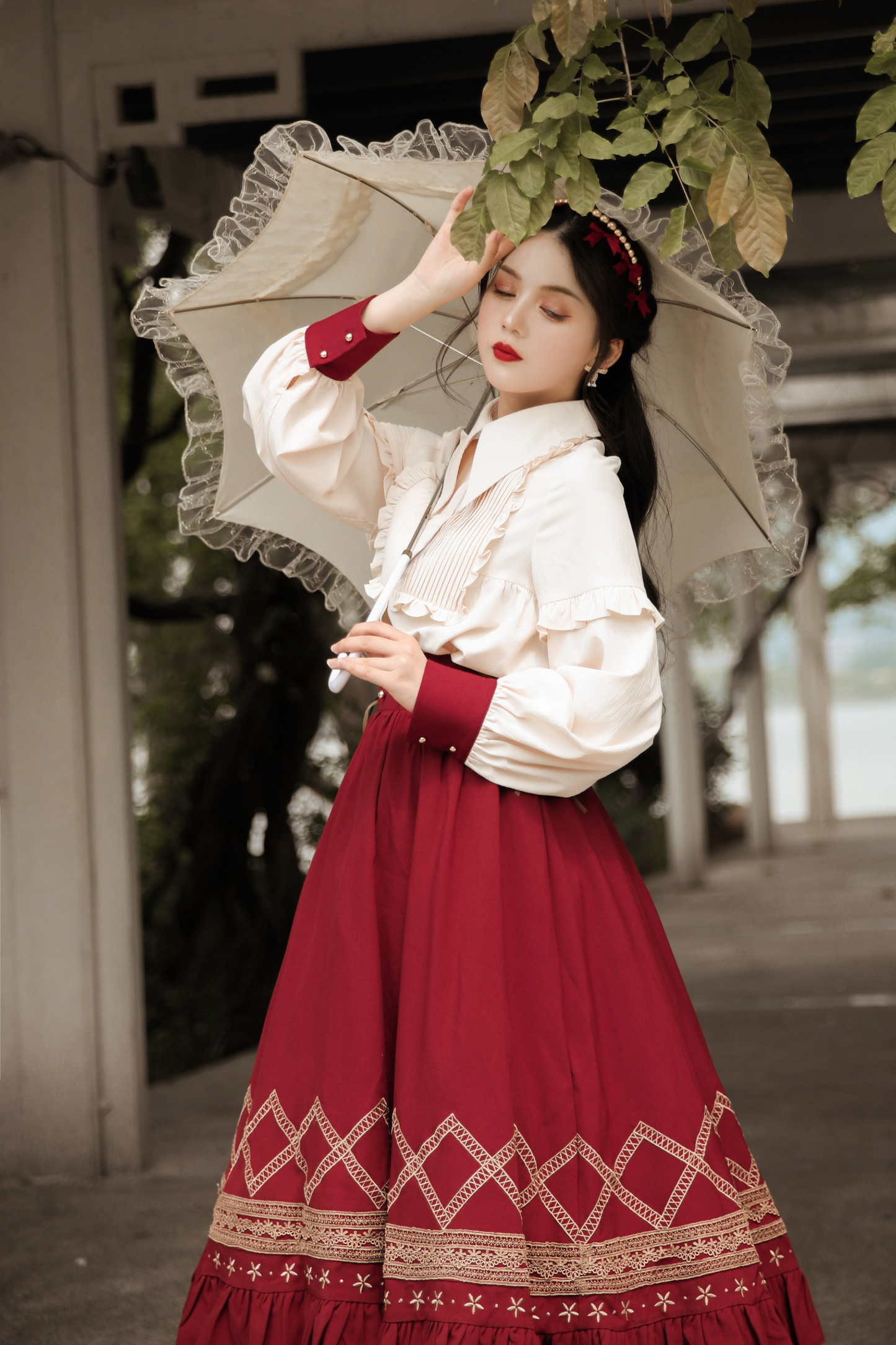 クラシカルレトロフレアロリータスカート