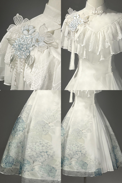 アジサイレターエレガントロリータサスペンダードレス+ショール