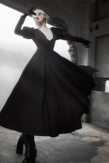 Chic Gothic Flare Long Lolita Dress