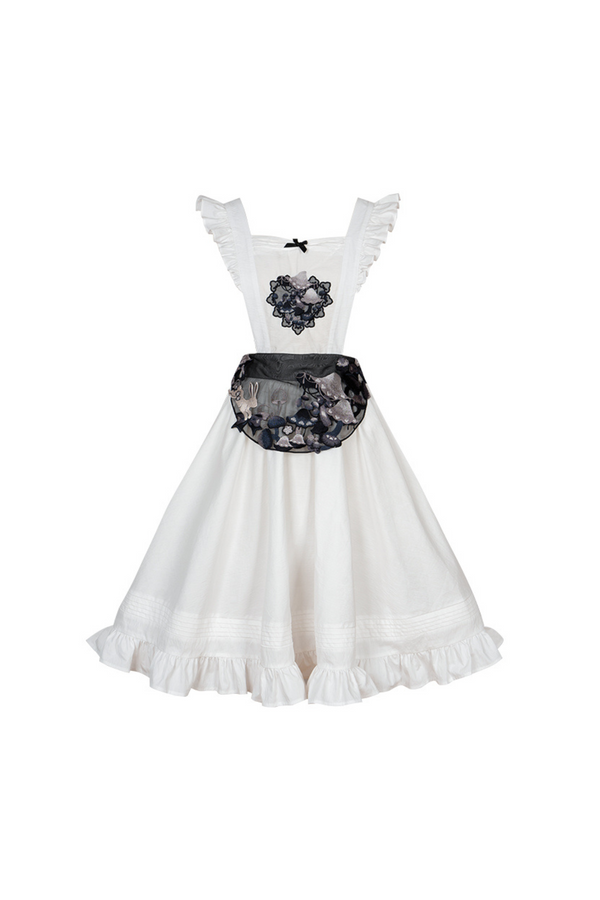 マジックマッシュルームエプロン＋スリーブロングドレスコート＋スカート