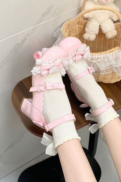 レースリボンロリータシューズ