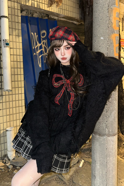 レッドリボンスイートセーター