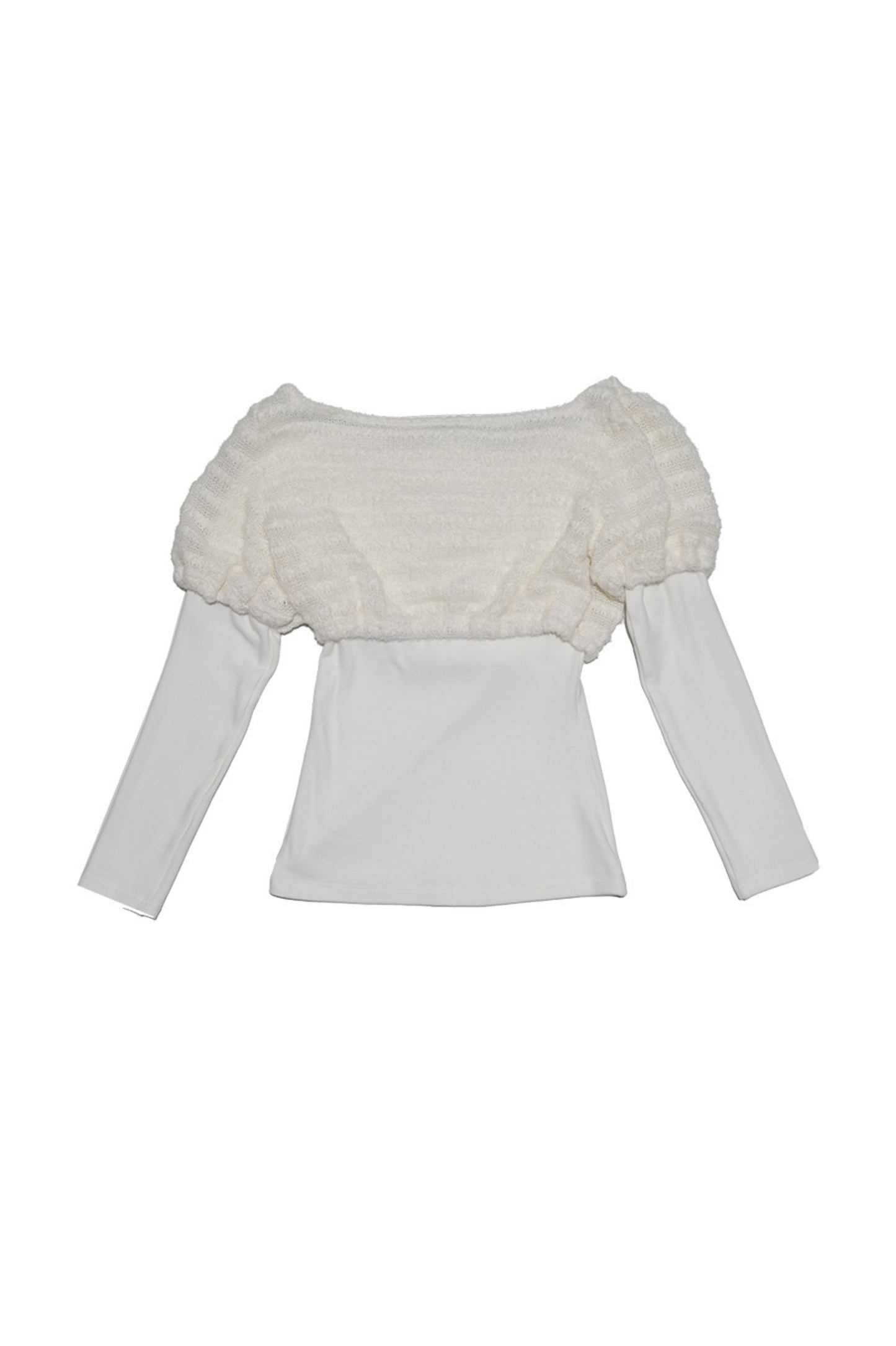 Draped Collar Knitted Top