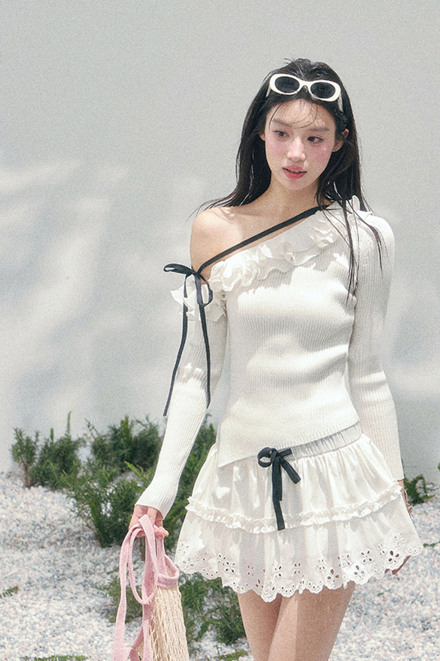 レーススイートティアードパフィースカート