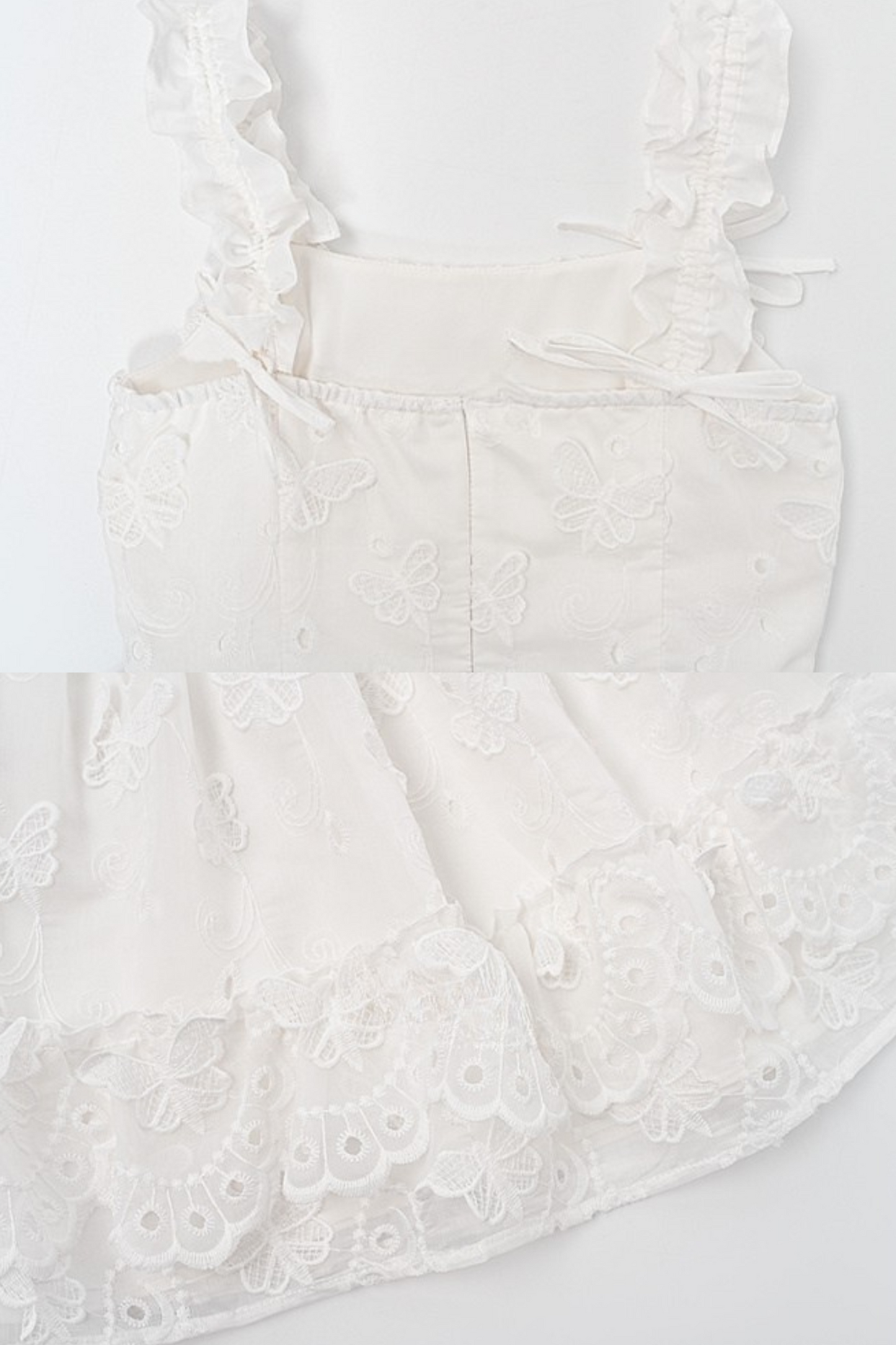 Sweet Style Pure White Girl Puffy Dress