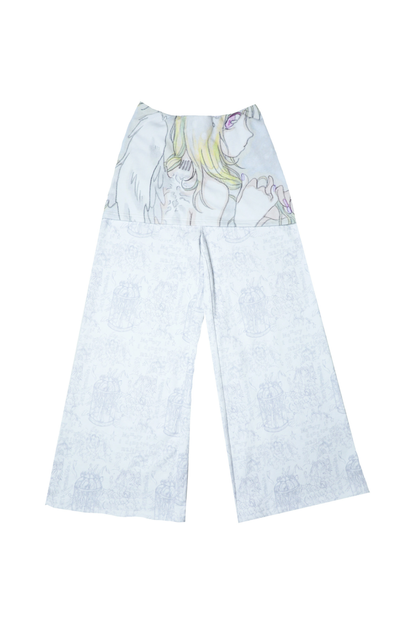 エンジェルホワイトスウェットパンツ